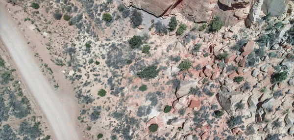 山の岩 アメリカン キャニオンの頭上空撮 — ストック写真