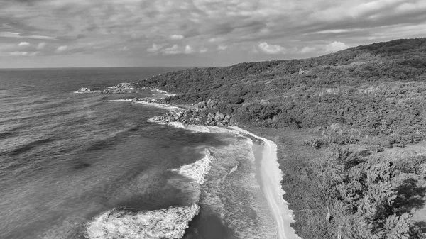 Όμορφη Ωκεάνιων Κυμάτων Αεροφωτογραφία Από Drone — Φωτογραφία Αρχείου