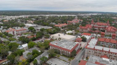St Augustine, Florida havadan görünümü.