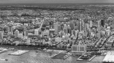 New York gökten. Manhattan Batı Yakası.