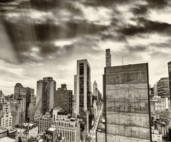 Manhattan Skyline Nova Iorque Vista Aérea — Fotografia de Stock