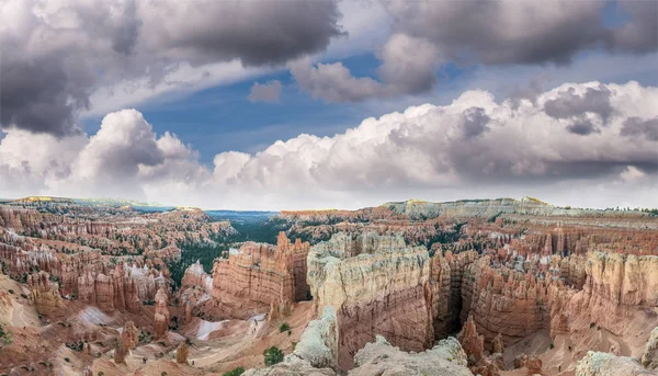 Bryce Canyon National Park, panoramic view of rock formations.