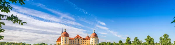 Moritzburg Kalesi Panoramik Görünümü Saksonya Almanya — Stok fotoğraf