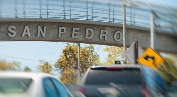 San Pedro city sign, California.