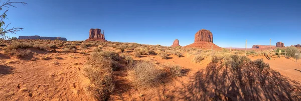 Buttes Monument Valley Arizona Panoramautsikt — Stockfoto