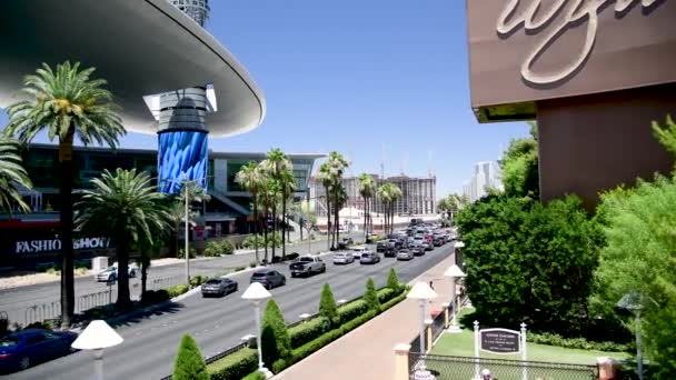 Las Vegas Juni 2018 Winkels Toeristen Strip Dit Beroemdste Stad — Stockvideo