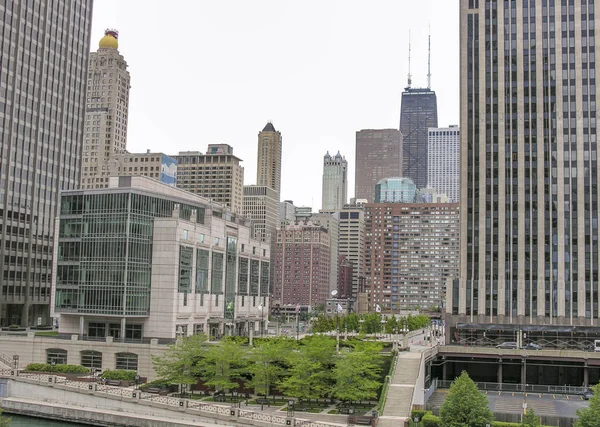 Chicago Skyline Illinois Amerikai Egyesült Államok — Stock Fotó
