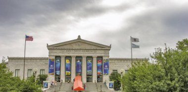 Chicago, Il - Yaz 2005: Shedd Aquarium bulutlu bir günde. Ana turistik 's.