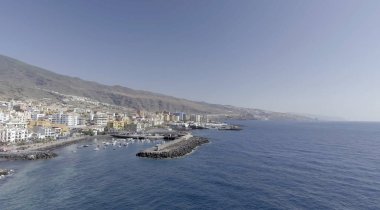 Tenerife kıyı şeridi hava görünümünü, İspanya.