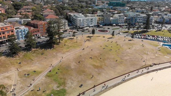 Vue Aérienne Bondi Beach Par Une Journée Ensoleillée Australie — Photo