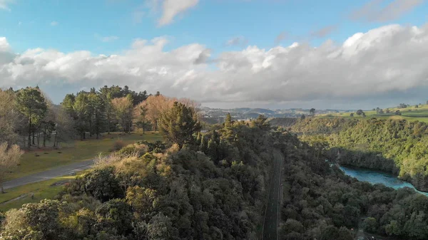 Vista Aérea Bela Paisagem Rural — Fotografia de Stock