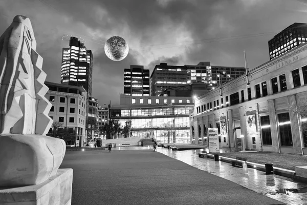 Wellington Nueva Zelanda Septiembre 2018 City Night Skyline Jack Ilott — Foto de Stock