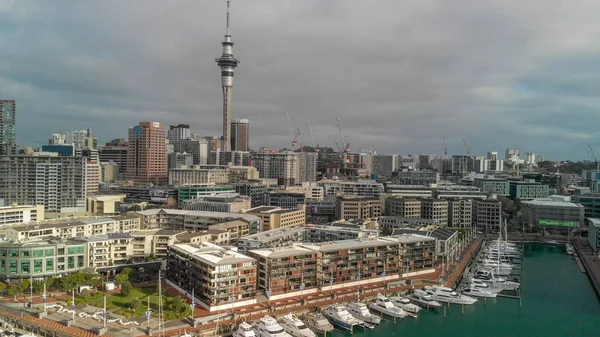 Auckland New Zealand August 2018 Aerial View Cityscape Sunset More — Stock Photo, Image