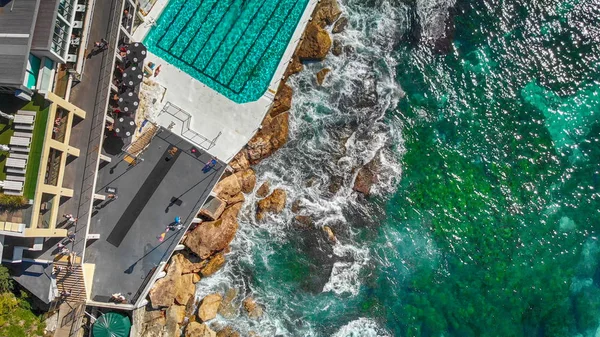 Bazény Oceánu Režie Letecký Pohled — Stock fotografie