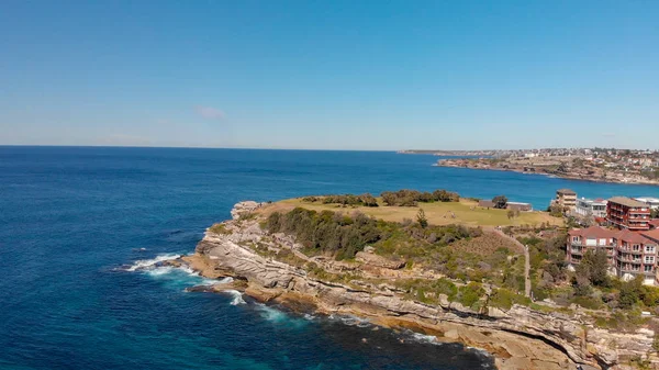 Güneşli Bir Günde Avustralya Bondi Beach Havadan Görünümü — Stok fotoğraf