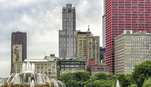 Chicago Skyline Illinois — Foto de Stock