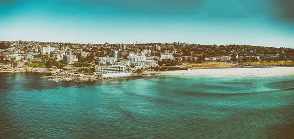 Bondi Beach Panoramic Aerial Skyline Sydney — Stock Photo, Image