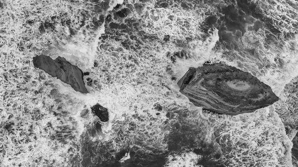 Vista Aérea Los Doce Apóstoles Blanco Negro Parque Nacional Port — Foto de Stock