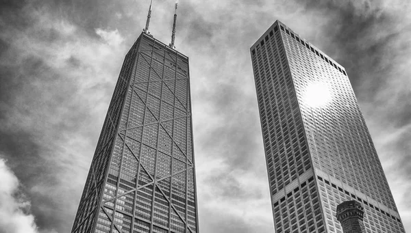 Chicago Byggnader Och Skyline Sommarsäsongen — Stockfoto
