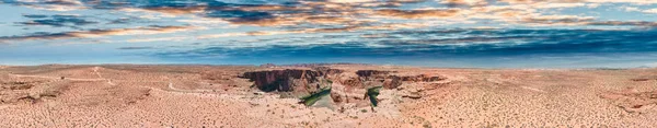 Panoramic Aerial View Horseshoe Bend Arizona Usa — Stock Photo, Image