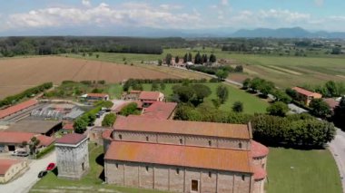 Papa'nın Bazilikası St Peter Vatikan havadan görünümü