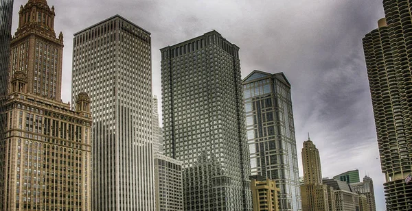 Chicago Edifícios Skyline Temporada Verão — Fotografia de Stock