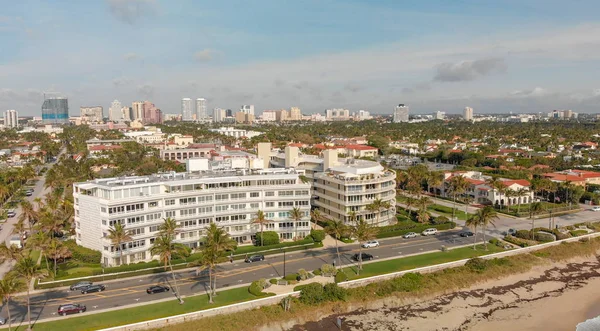 Beautiful Aerial View Palm Beach Coastline Florida — Stock Photo, Image