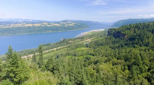 Veduta Aerea Della Gola Del Fiume Columbia Oregon Usa — Foto Stock