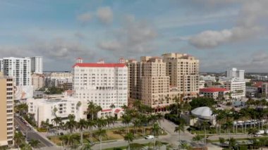 Palm Beach manzarası, Florida, ABD Hava panoramik