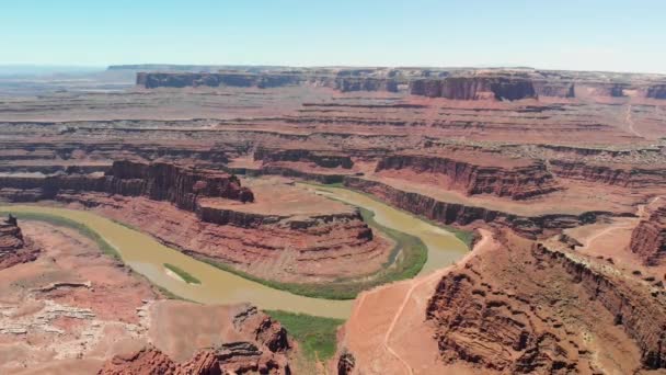 Kanyonun Utah Amerika Birleşik Devletleri Havadan Görünümü — Stok video