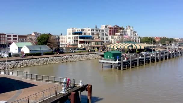 Riprese Panoramiche Del Bellissimo Centro Storico — Video Stock