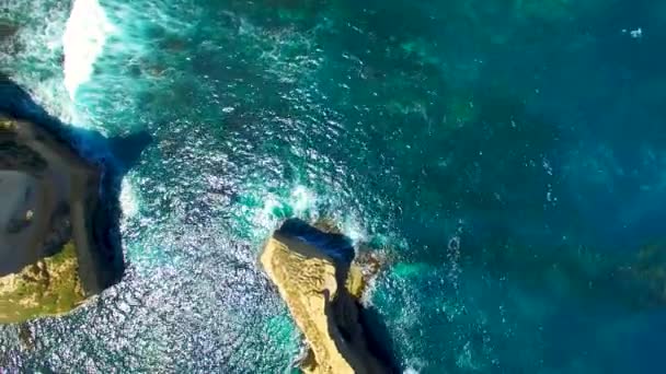 Panoramiczne Ptaka Great Ocean Road Wybrzeża Pobliżu Port Campbell Victoria — Wideo stockowe