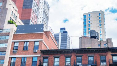 Antik ve modern arasında New york mimarisi.