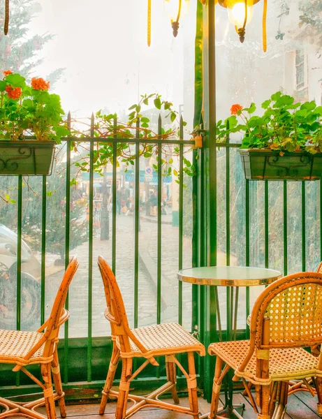 Vista Montmartre Desde Pub Local París — Foto de Stock