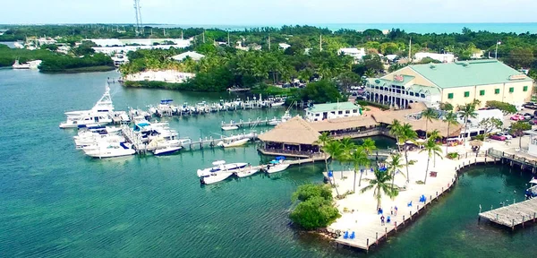 Vista Aérea Oceano Atlântico Perto Islamorada Florida Keys — Fotografia de Stock