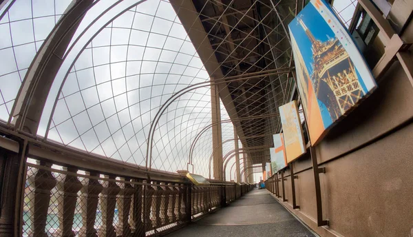 Powerful Structure Eiffel Tower Wide Angle View — Stock Photo, Image