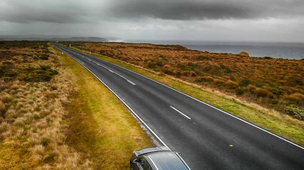 Great Ocean Road Longo Doze Apóstolos Vista Aérea Austrália Dia — Fotografia de Stock