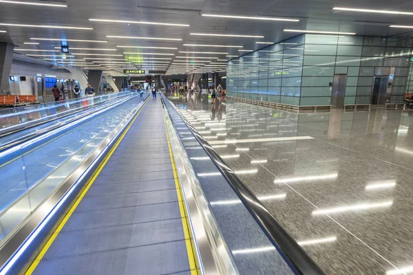 Doha Qatar August 2018 Interior Hamad International Airport Airport Opened — Stock Photo, Image