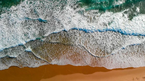 Ocean Waves Overhead Aerial View Sunny Day — Stock Photo, Image