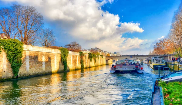 Seine River City Skyline Pariisi Ranska — kuvapankkivalokuva