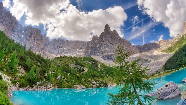 Sorapiss Lake Italian Alps Europa — Fotografia de Stock