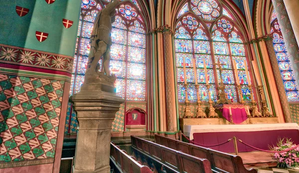 Paris Frankrijk December 2012 Interieur Van Kathedraal Van Notre Dame — Stockfoto