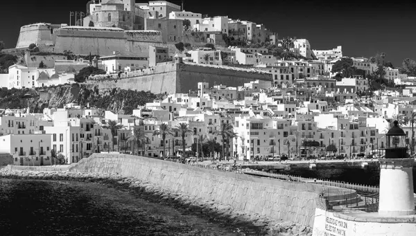 Puerto Ibiza Hermosa Vista Panorámica Día Soleado —  Fotos de Stock