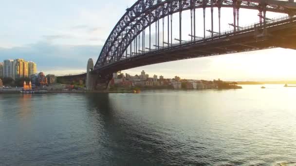 Sydney Harbour Bridge Avustralya Video — Stok video