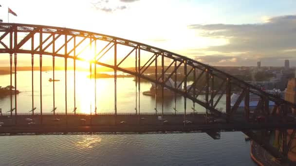 Мост Сидней Харбор Австралия Видео — стоковое видео