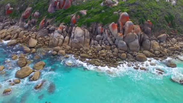 Удивительная Природа Squeaky Beach Национальный Парк Wilsons Promontory Виктория Австралия — стоковое видео