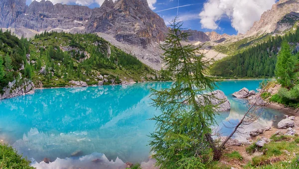 Sorapiss Lake Italian Alps Europa — Fotografia de Stock