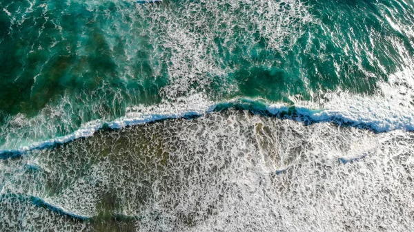 Вид Воздуха Морские Волны Красивом Закате — стоковое фото