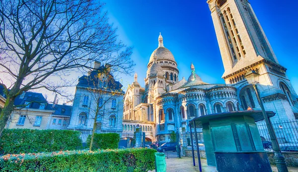 Kathedrale Von Montmartre Einem Sonnigen Wintertag Paris Frankreich — Stockfoto