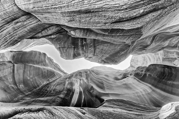 Mooie Brede Hoekmening Van Verbazingwekkende Zandstenen Formaties Beroemde Antelope Canyon — Stockfoto